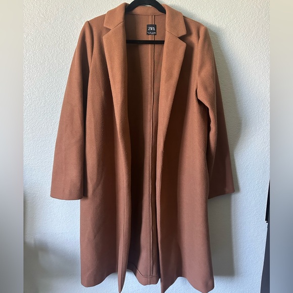 Zara Brown Coat - Picture 1 of 5